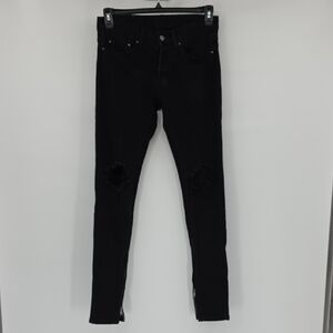 MNML Black Skinny Jeans Men's Size 28×33